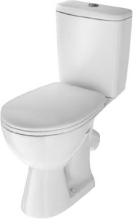 Унитаз компакт ROSA УЮТ косой вып., 2-х реж. арм-ра Инкоэр, сид.п/п Уклад, белый Вн УнкБ01 462335